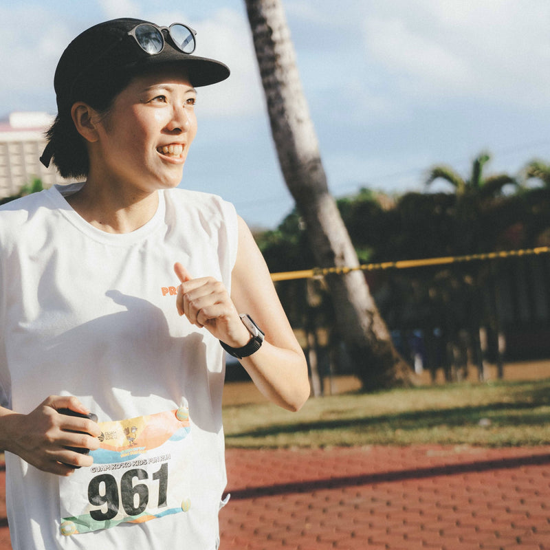 PROGRESS RUNNING CLUB Eat Pasta Run Fasta Custom-made Sleeve-less Tee