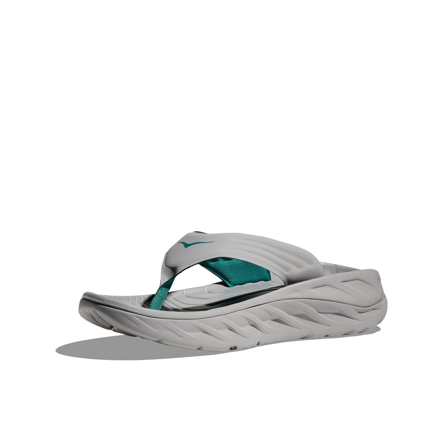 HOKA ORA RECOVERY FLIP (MENS) STELLAR GREY / OCEANIC – Runtrip Store