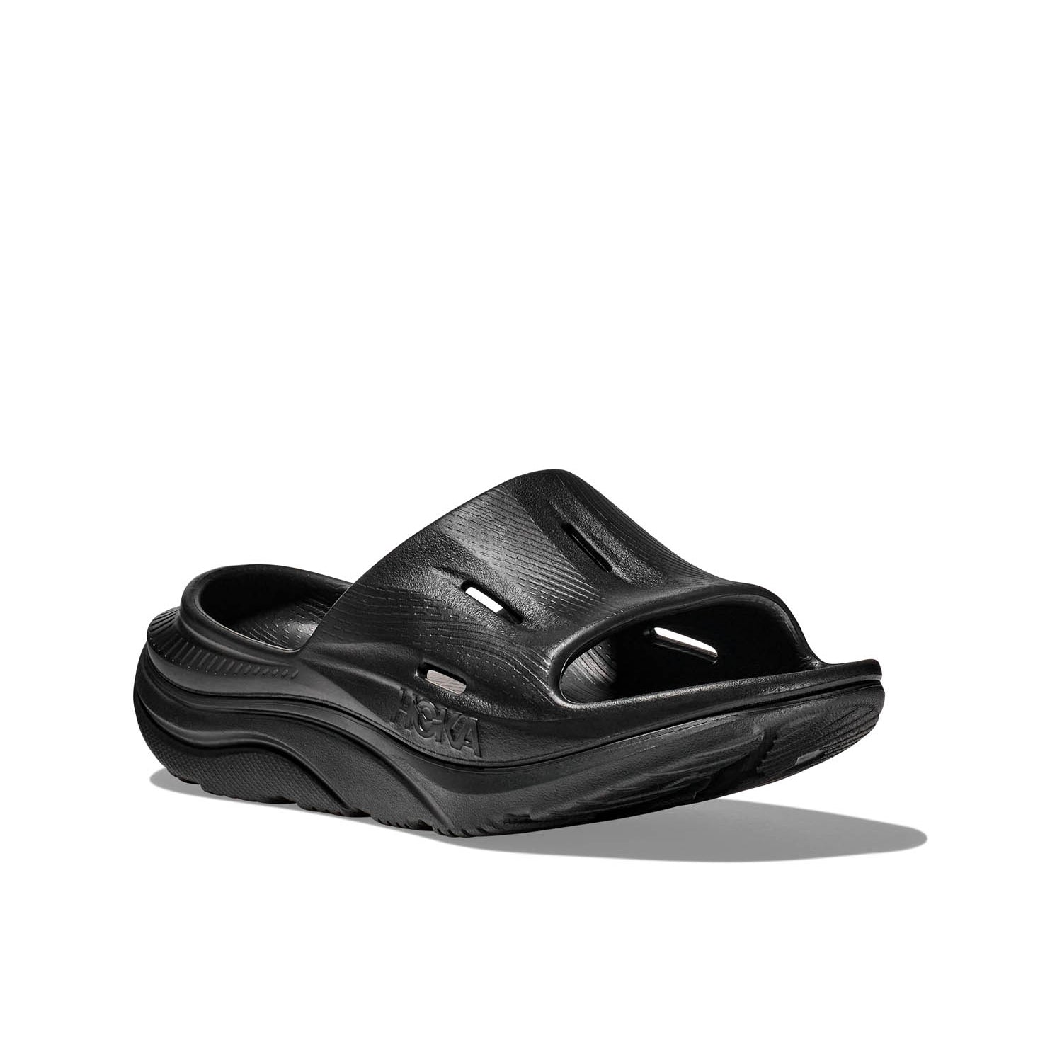 HOKA ORA RECOVERY SLIDE 3 (UNISEX) BLACK / BLACK