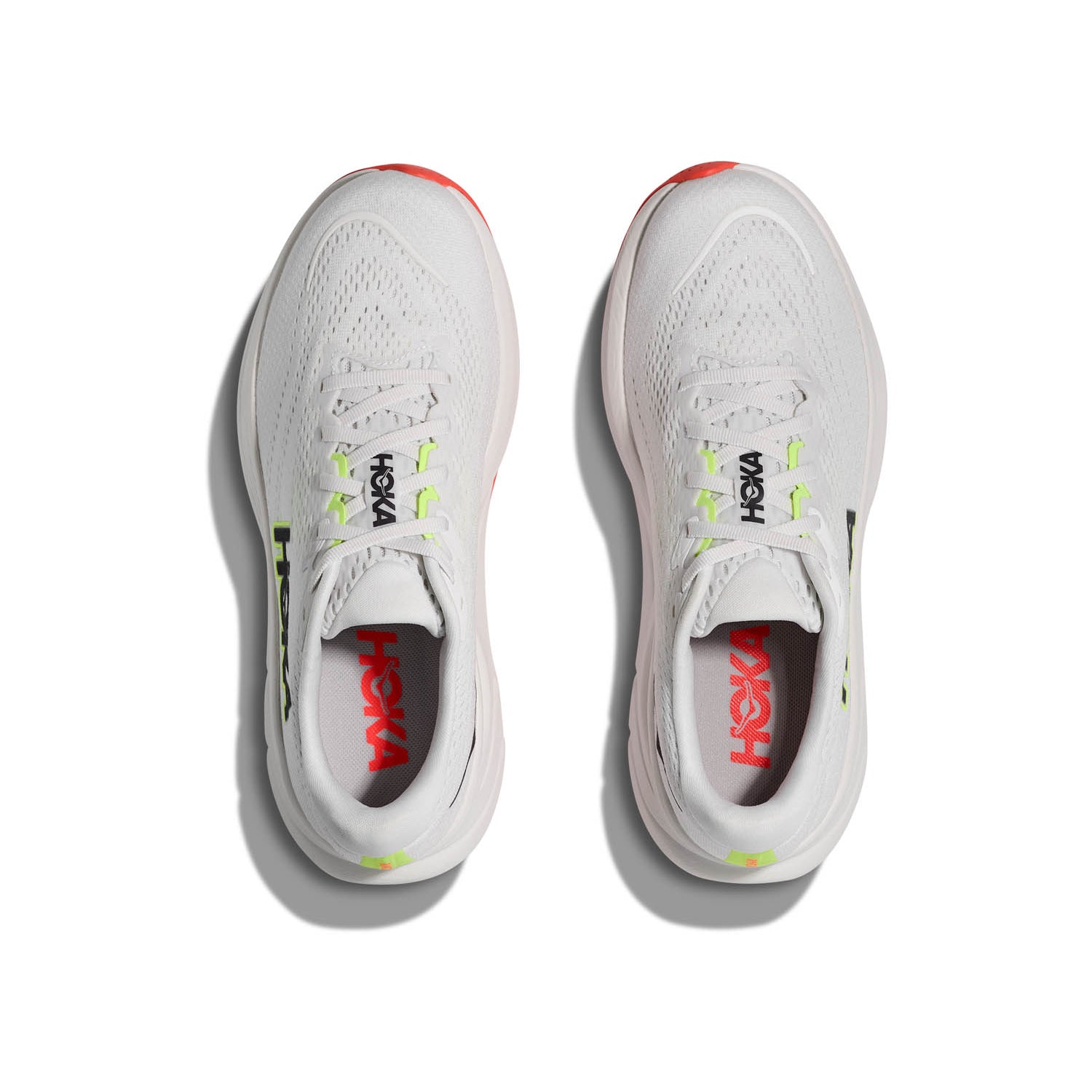 HOKA RINCON 4 (WOMENS) FROST / NEON YUZU