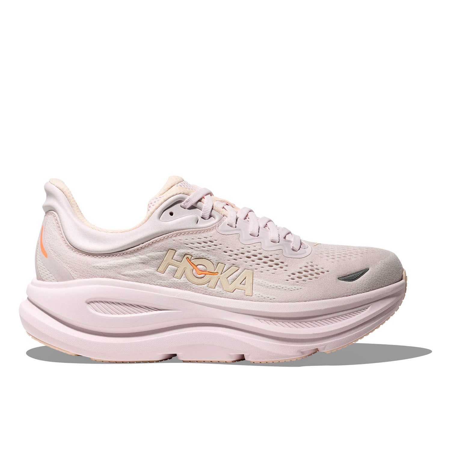 HOKA BONDI 9 (WOMENS) LILAC CREAM / TANGERINE GLOW