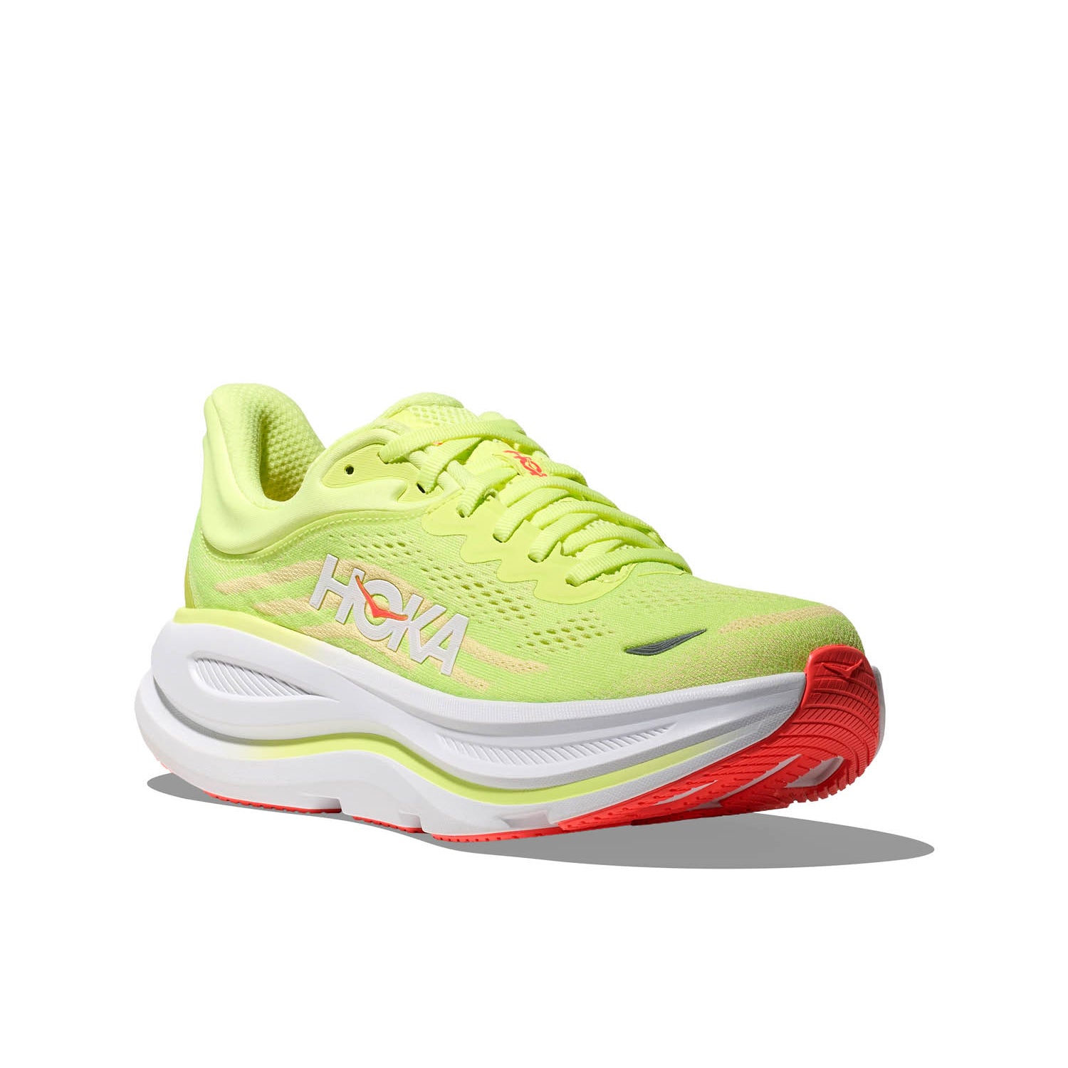 HOKA BONDI 9 (WOMENS) NEON YUZU / SUNLIGHT