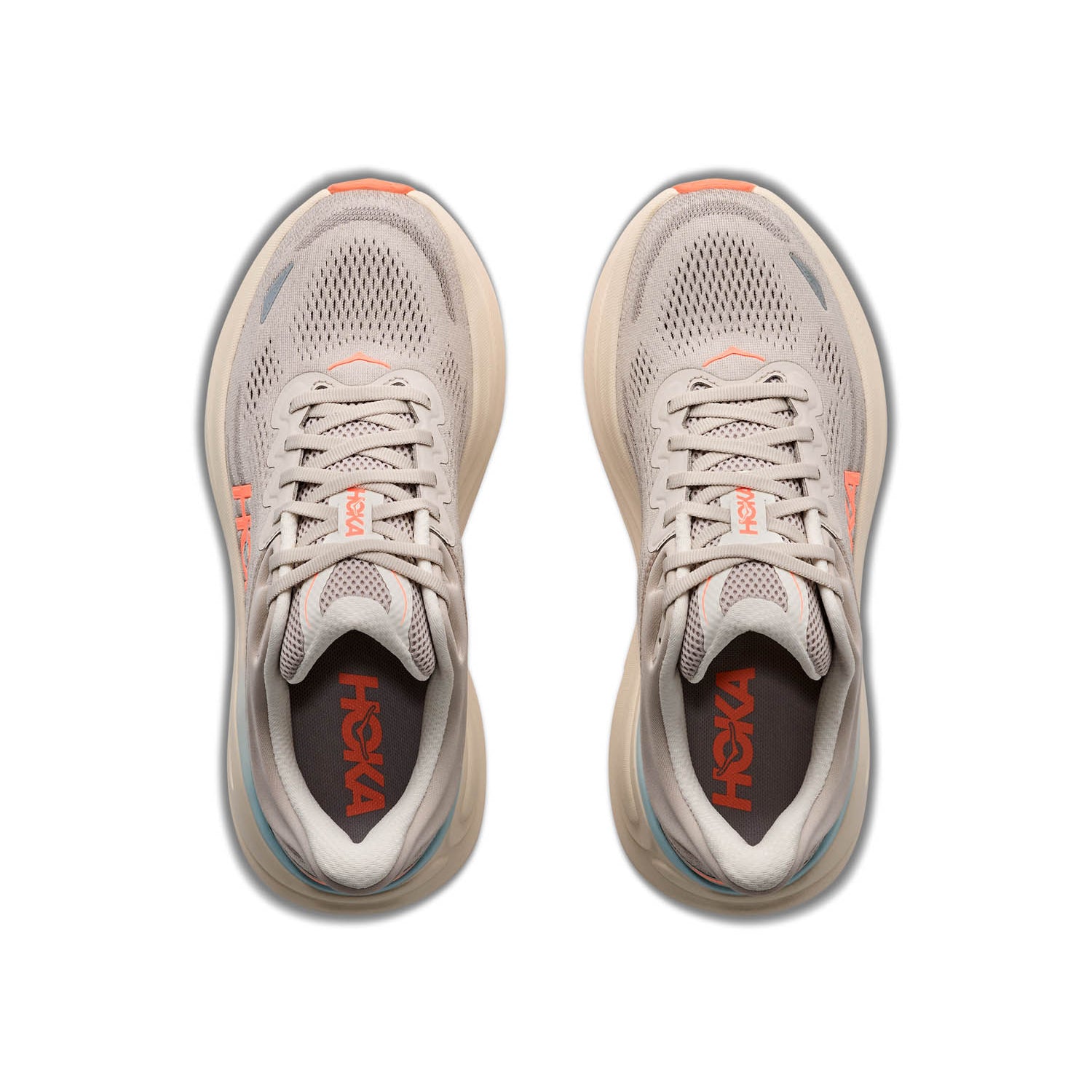 HOKA BONDI 9 (WOMENS) RIVER ROCK GREY / MINERAL ORE
