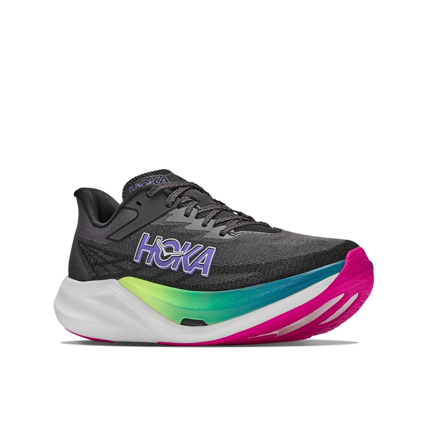 HOKA ROCKET X 3 (UNISEX) BLACK / NEON NEBULA