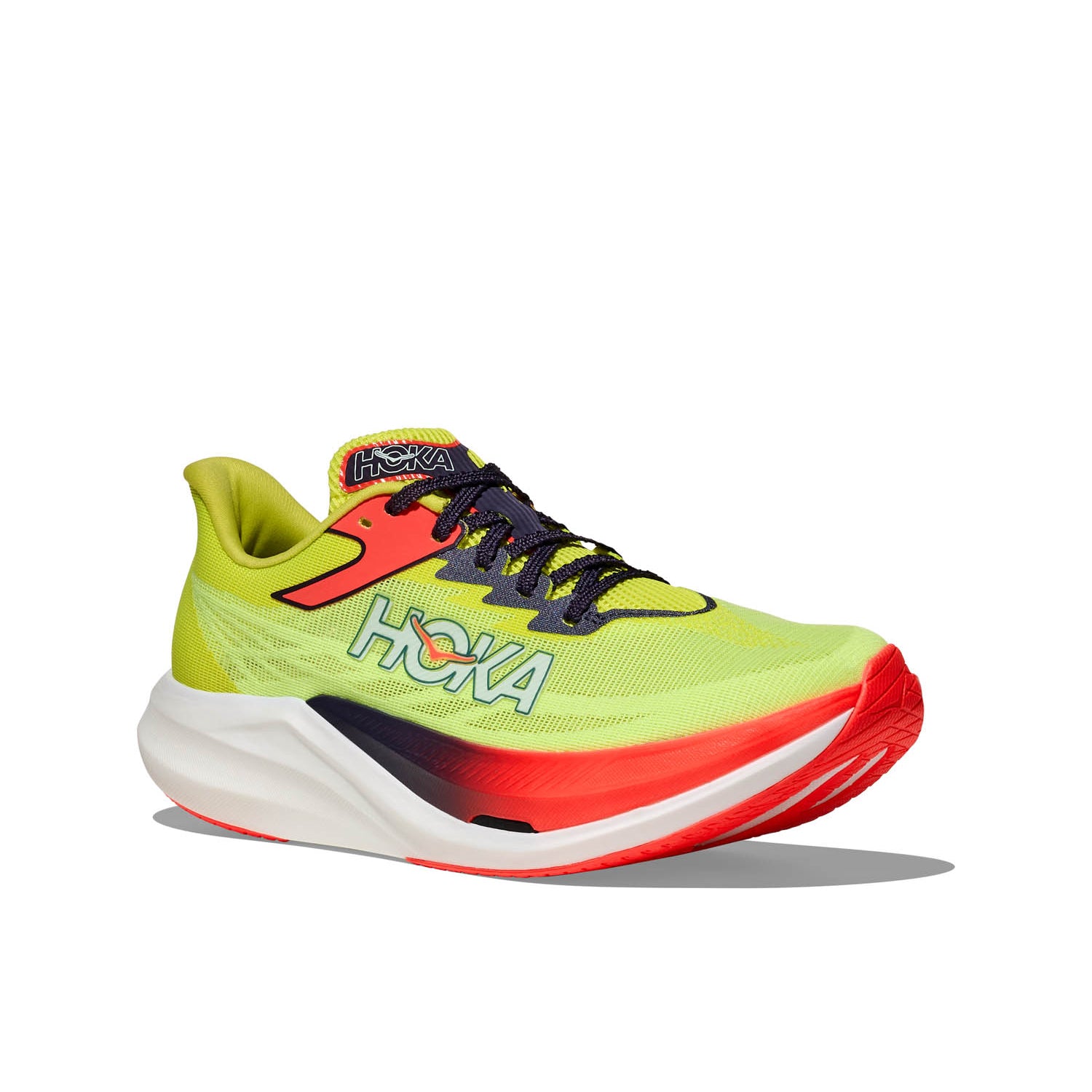 HOKA ROCKET X 3 (UNISEX) NEON YUZU / SQUID INK