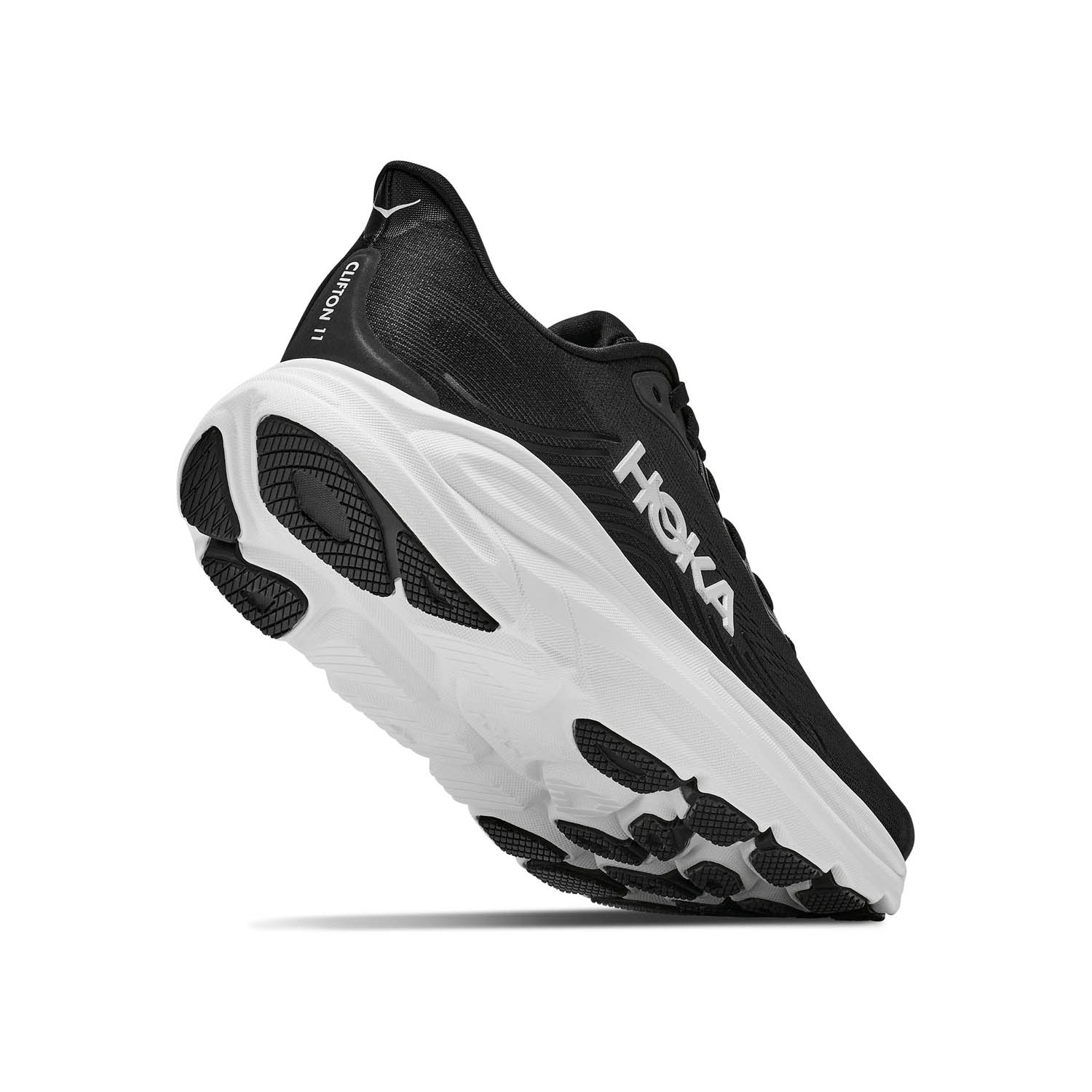 HOKA Clifton 11 (WOMENS) BLACK / WHITE