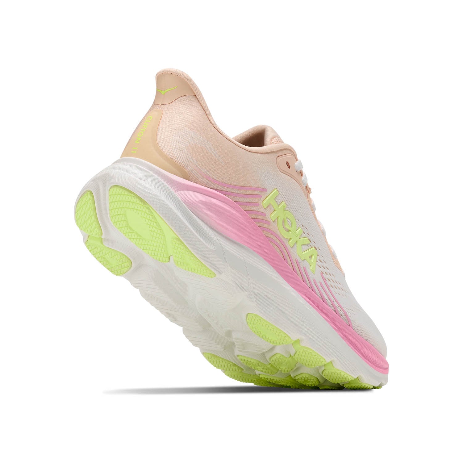 HOKA Clifton 11 (WOMENS) TANGERINE GLOW / WHITE