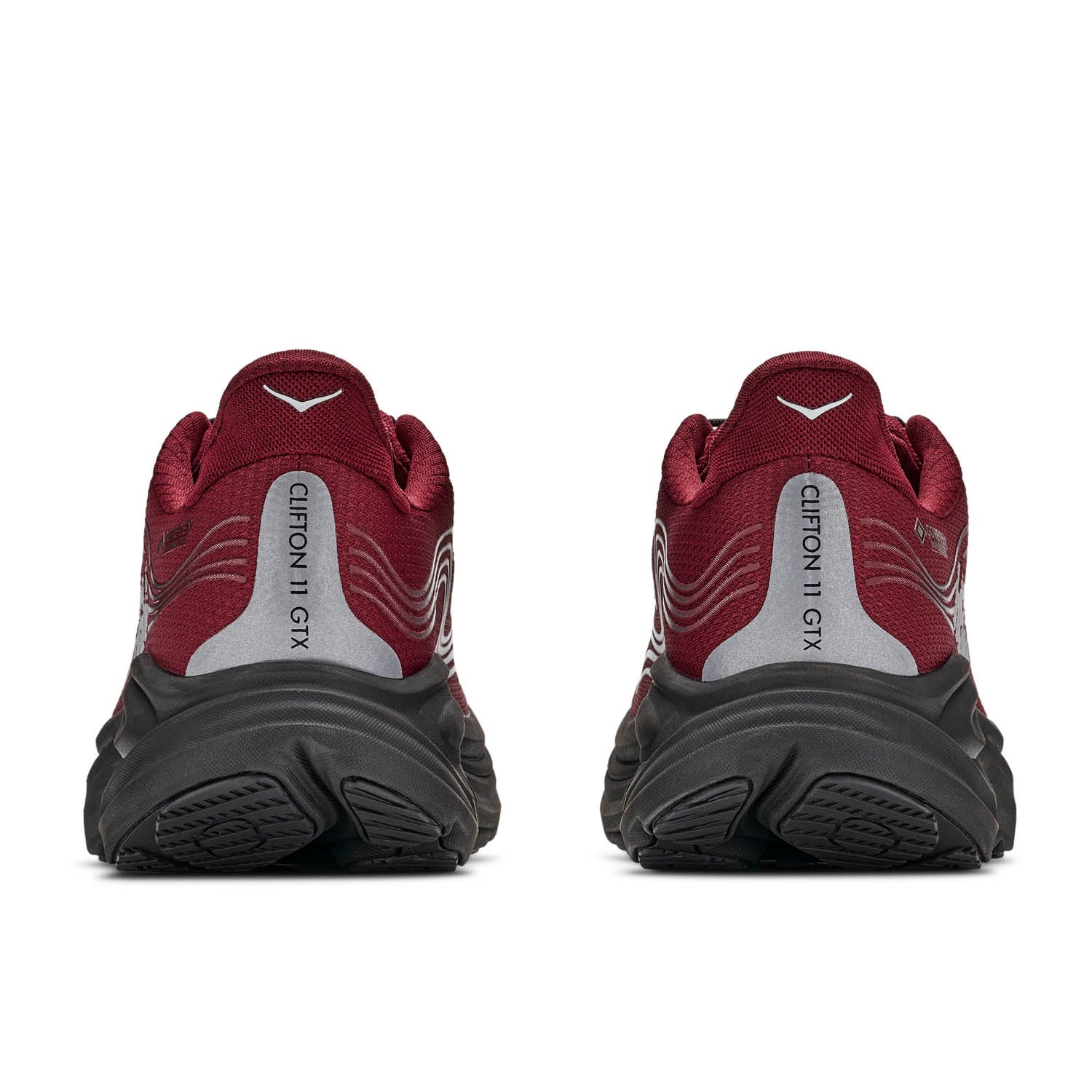 HOKA Clifton 11 GTX (MENS) VARSITY BURGUNDY / CARBON BLACK