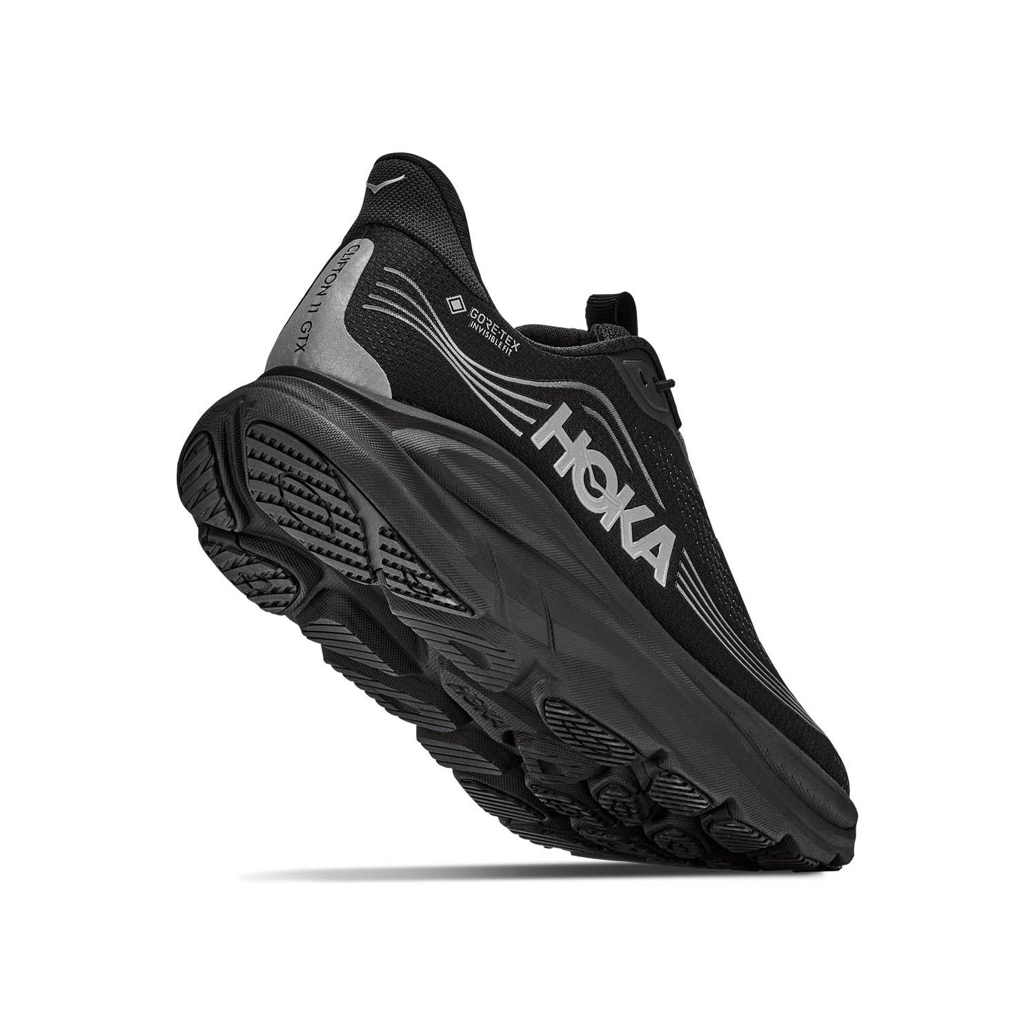 HOKA Clifton 11 GTX (WOMENS) BLACK / BLACK