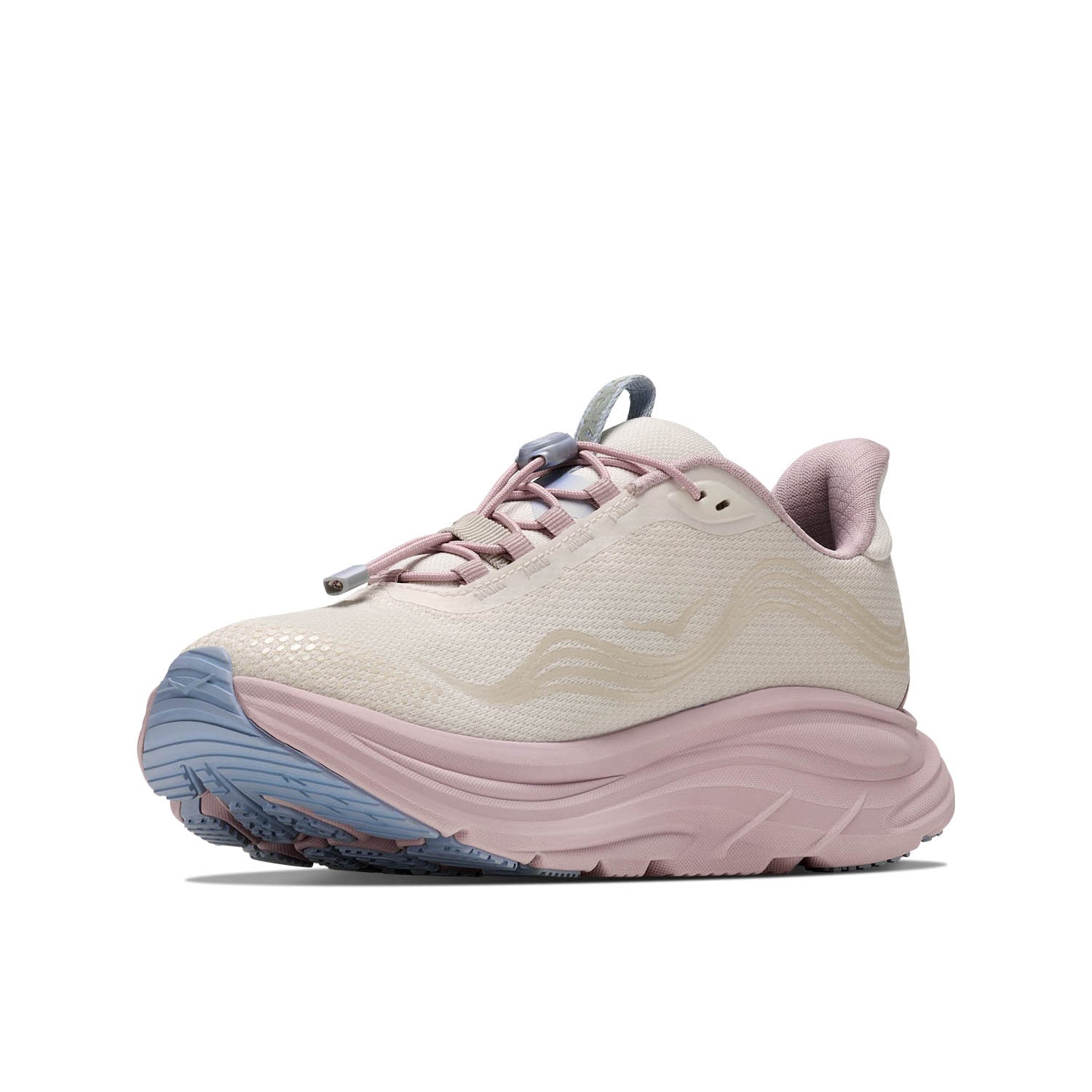 HOKA CLIFTON 11 GTX GLM (WOMENS) ALABASTER / PINK OPAL