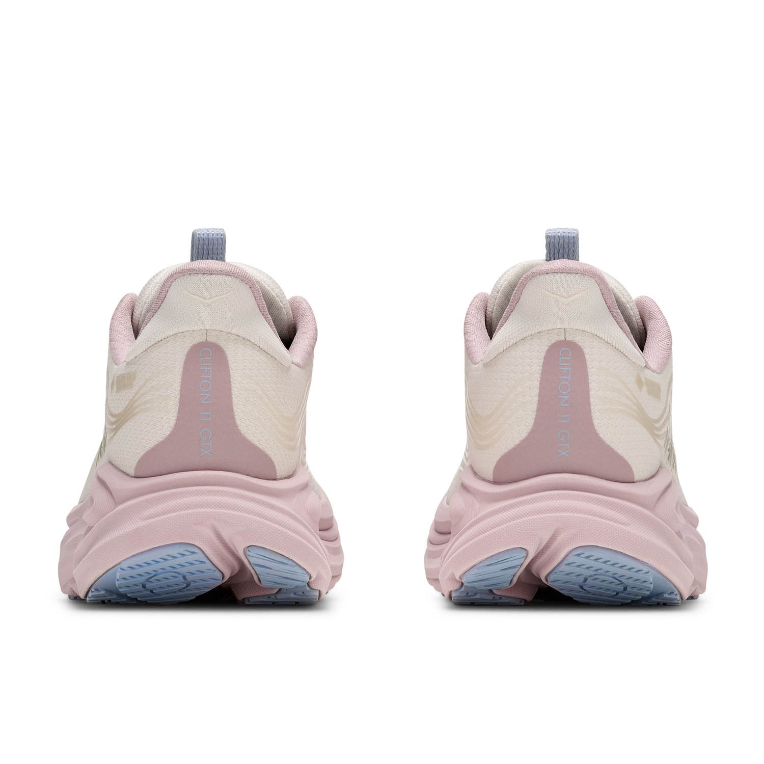 HOKA CLIFTON 11 GTX GLM (WOMENS) ALABASTER / PINK OPAL