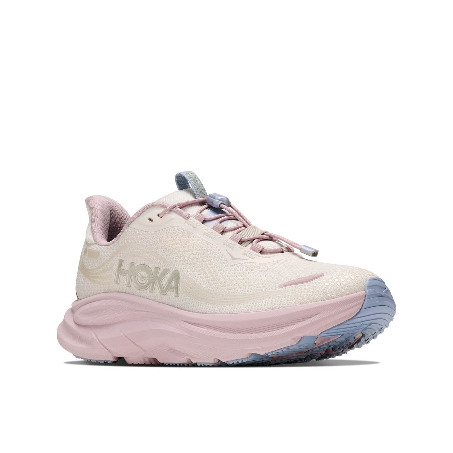 HOKA CLIFTON 11 GTX GLM (WOMENS) ALABASTER / PINK OPAL