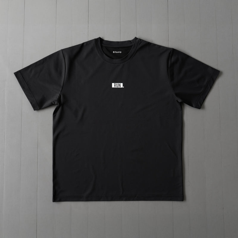 EAT DRINK SLEEP RUN / “STREET” RUN. FIELDSENSOR 秒乾 Tee (Black)