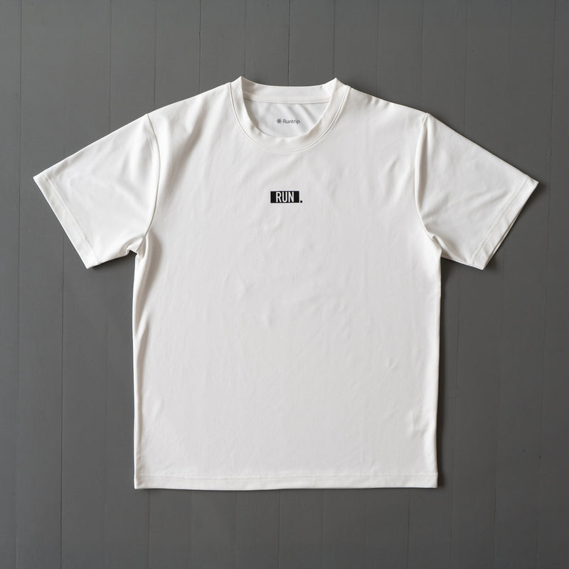 EAT DRINK SLEEP RUN / “STREET” RUN. FIELDSENSOR 秒乾 Tee (White)