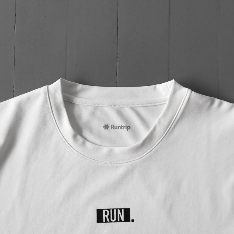 EAT DRINK SLEEP RUN / “STREET” RUN. FIELDSENSOR 秒乾 Tee (White)