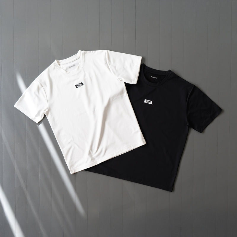 EAT DRINK SLEEP RUN / “STREET” RUN. FIELDSENSOR 秒乾 Tee (White)