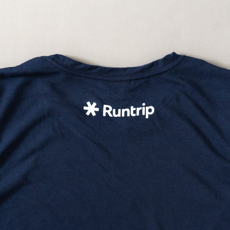 EAT DRINK SLEEP RUN / STREET Vertical Sleeve-less Tee (Navy)