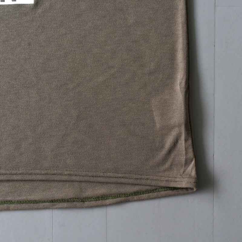 EAT DRINK SLEEP RUN / STREET Vertical Sleeve-less Tee (Khaki)