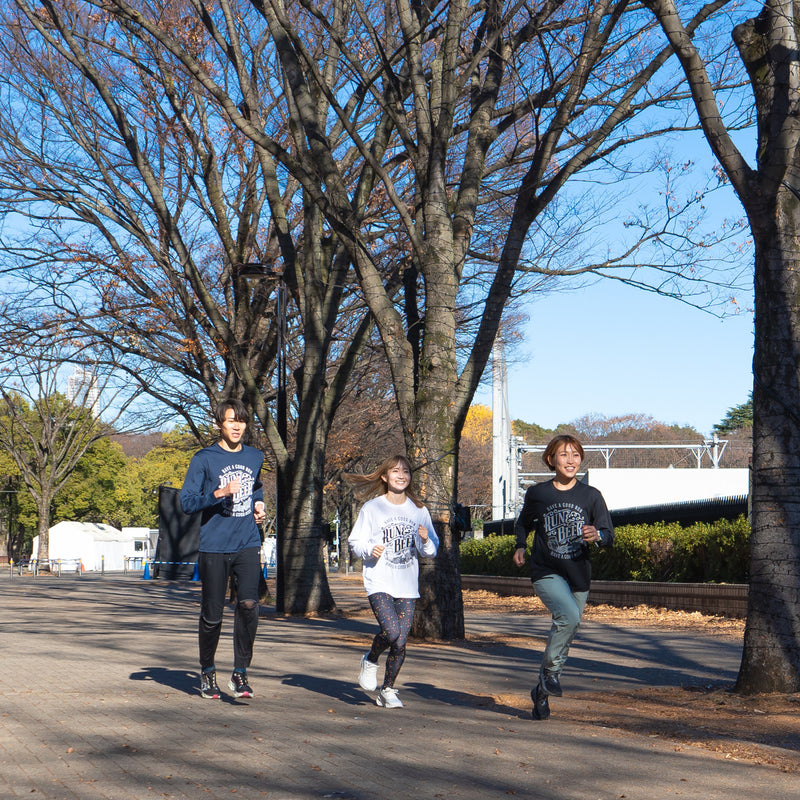 Run & Beer DRY Long-Sleeve  Tee（White）