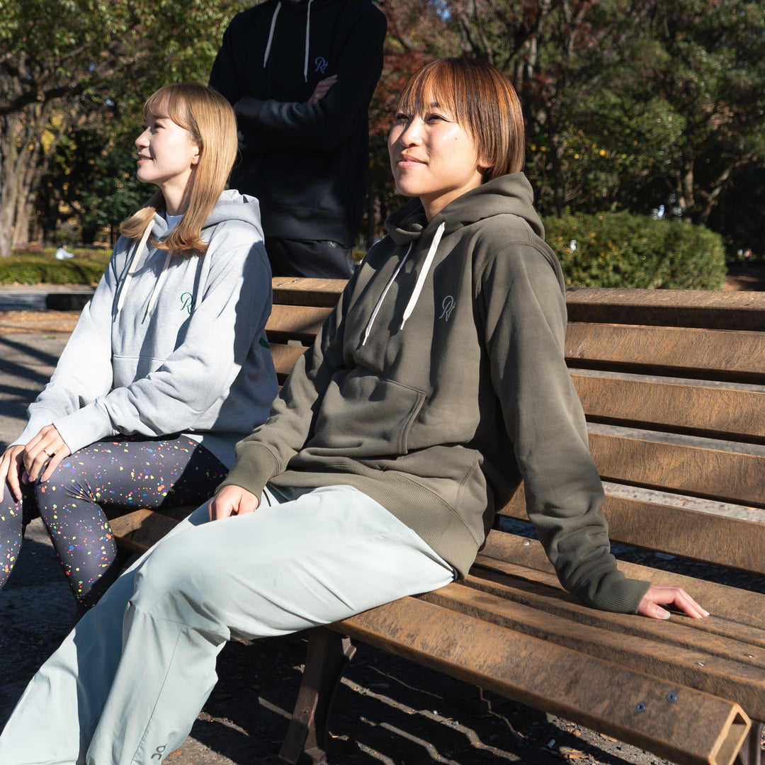 Rt Back Big Logo Hoodie (Khaki)