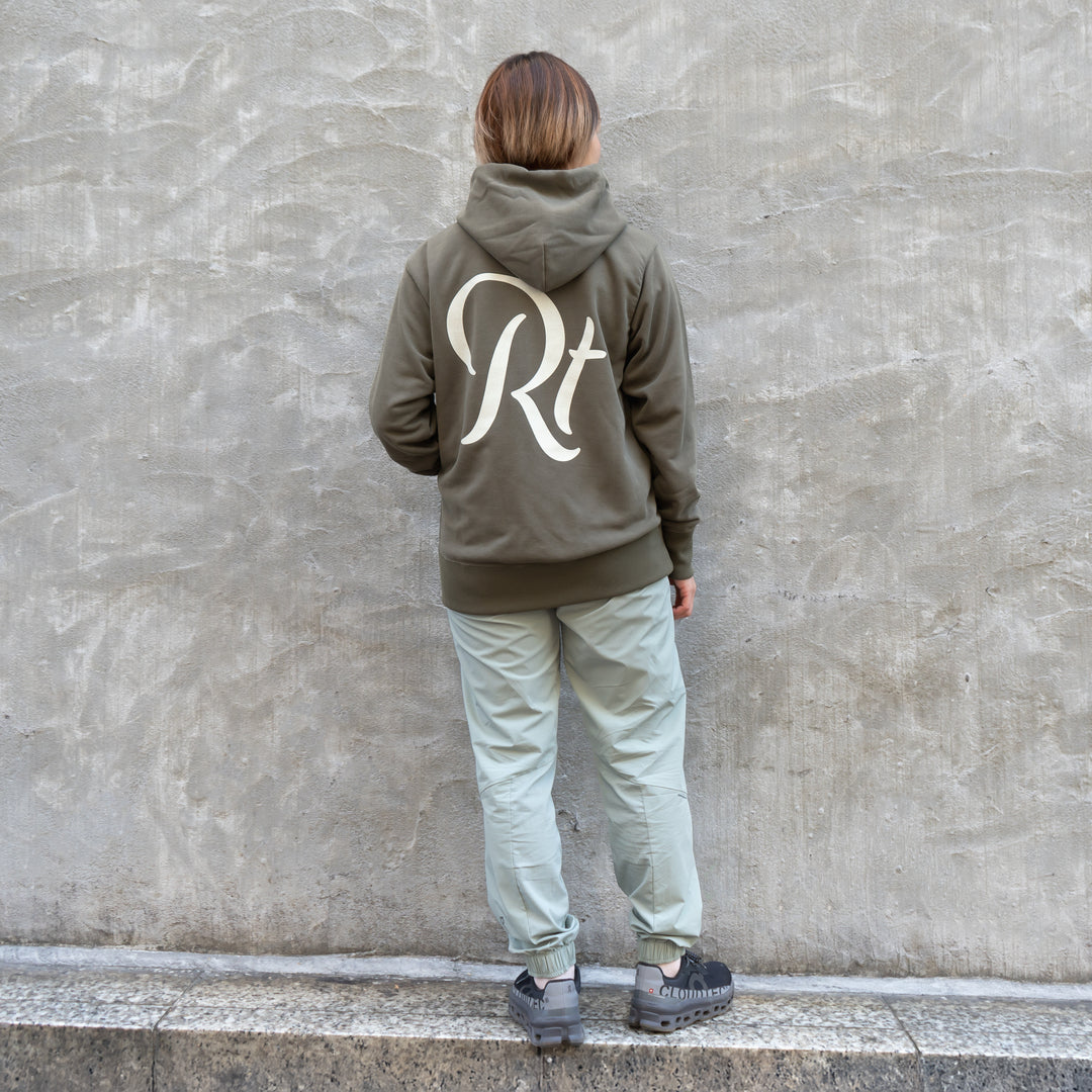 Rt Back Big Logo Hoodie (Khaki)