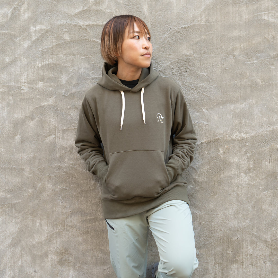 Rt Back Big Logo Hoodie (Khaki)