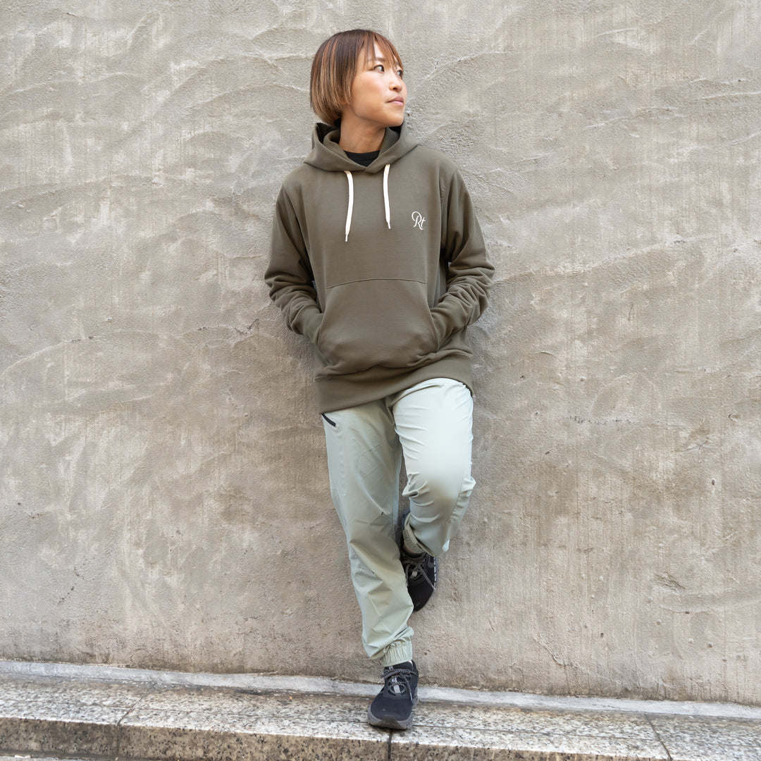 Rt Back Big Logo Hoodie (Khaki)