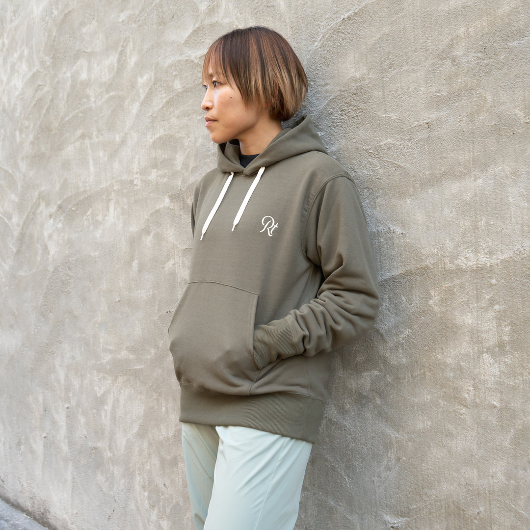 Rt Back Big Logo Hoodie (Khaki)