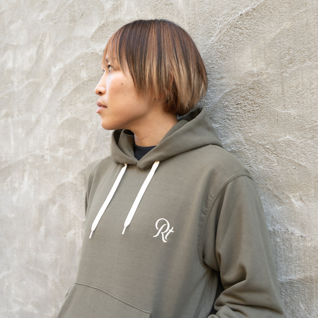 Rt Back Big Logo Hoodie (Khaki)
