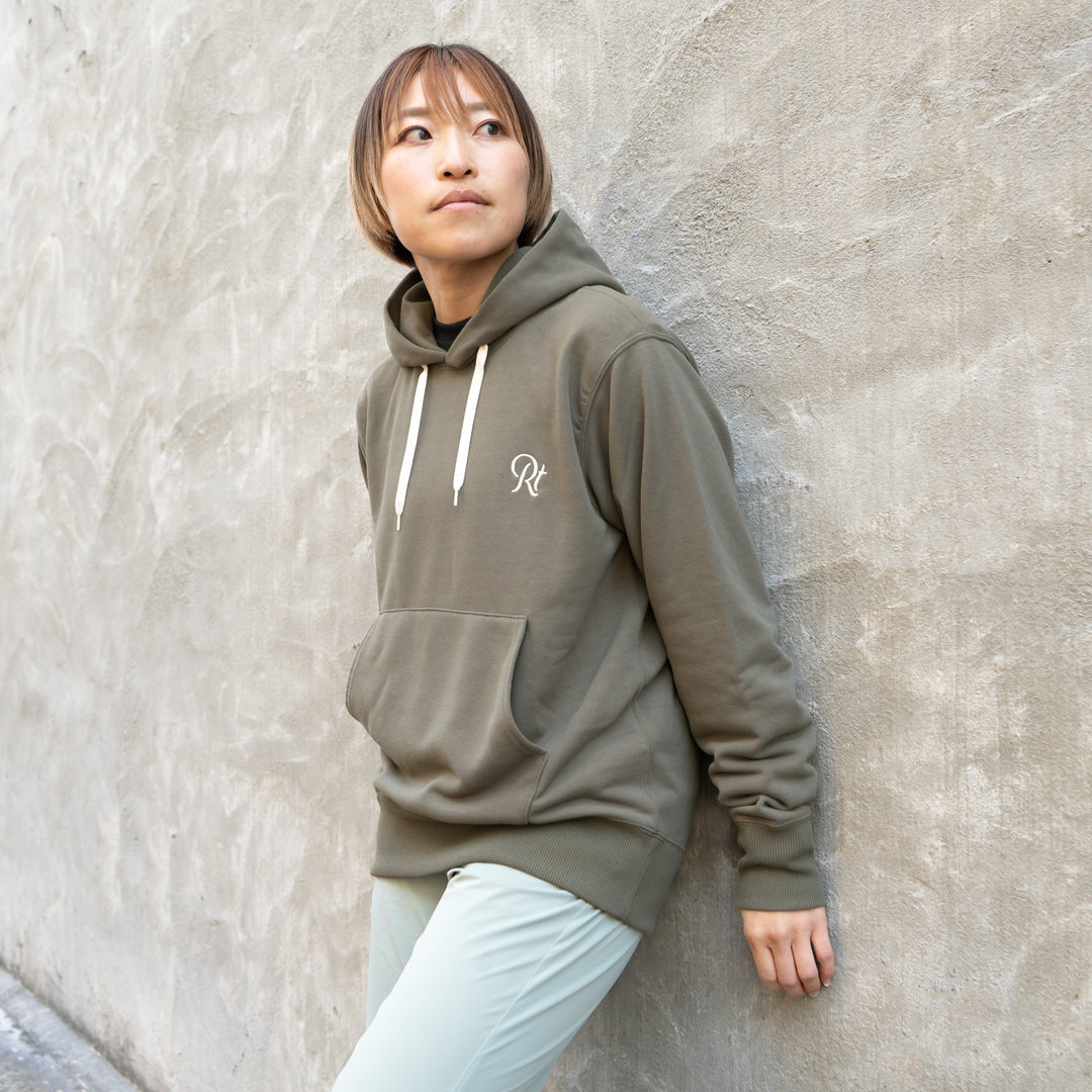 Rt Back Big Logo Hoodie (Khaki)