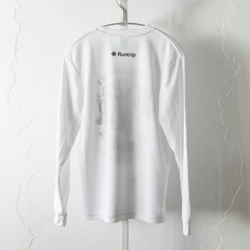 Run & Beer DRY Long-Sleeve  Tee（White）