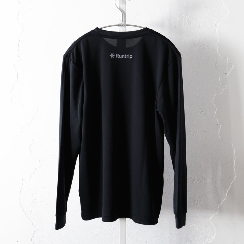 Run & Beer DRY Long-Sleeve  Tee（Black）