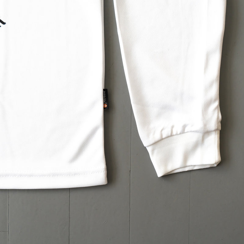 Run & Beer DRY Long-Sleeve  Tee（White）