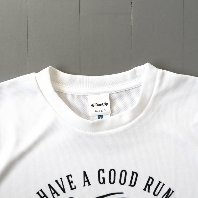 Run & Beer DRY Long-Sleeve  Tee（White）