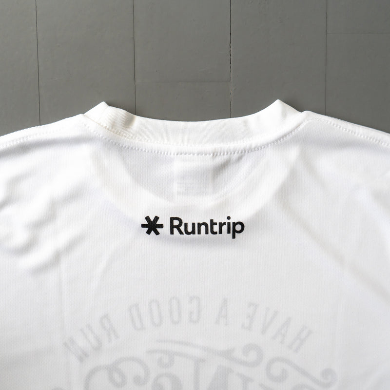 Run & Beer DRY Long-Sleeve  Tee（White）