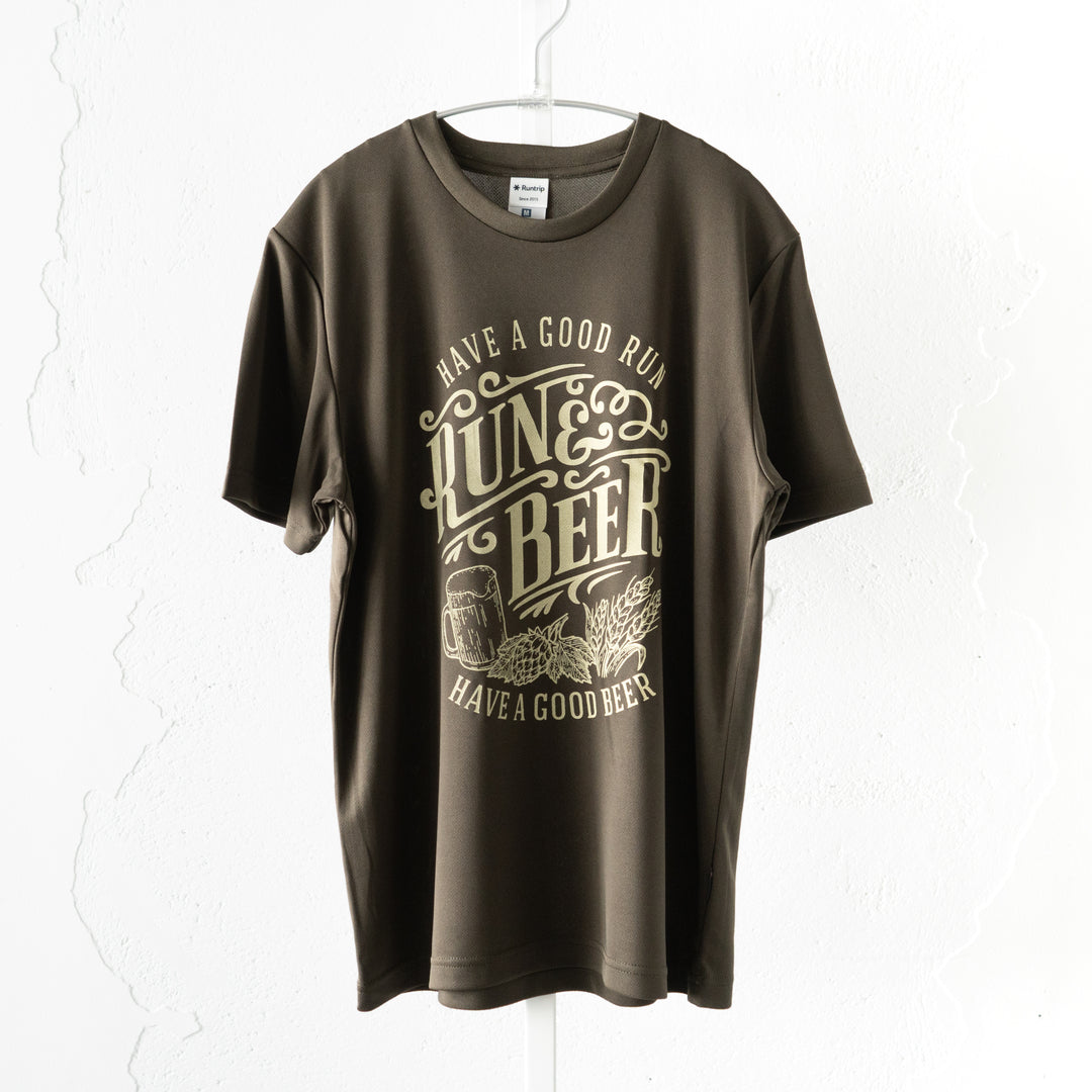 Run &amp; Beer DRY Tee (Khaki)