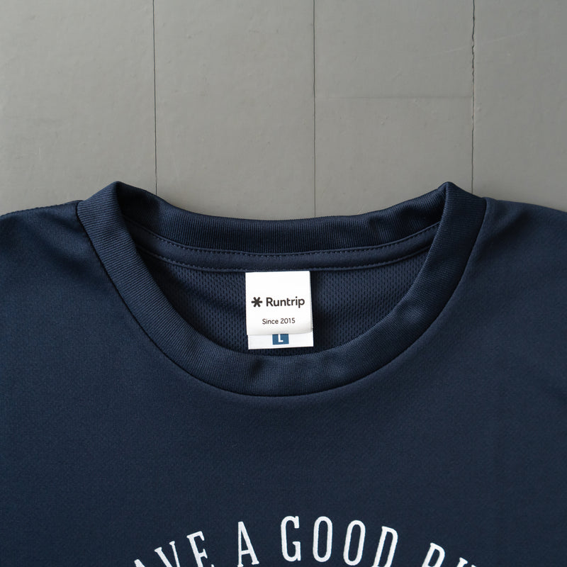 Run & Beer DRY Long-Sleeve  Tee（Navy）