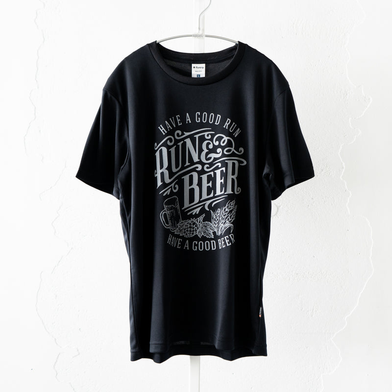 Run & Beer DRY Tee（Black）