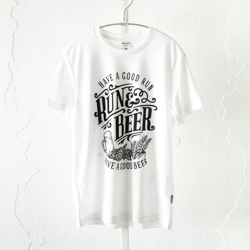 Run &amp; Beer DRY Tee (White)