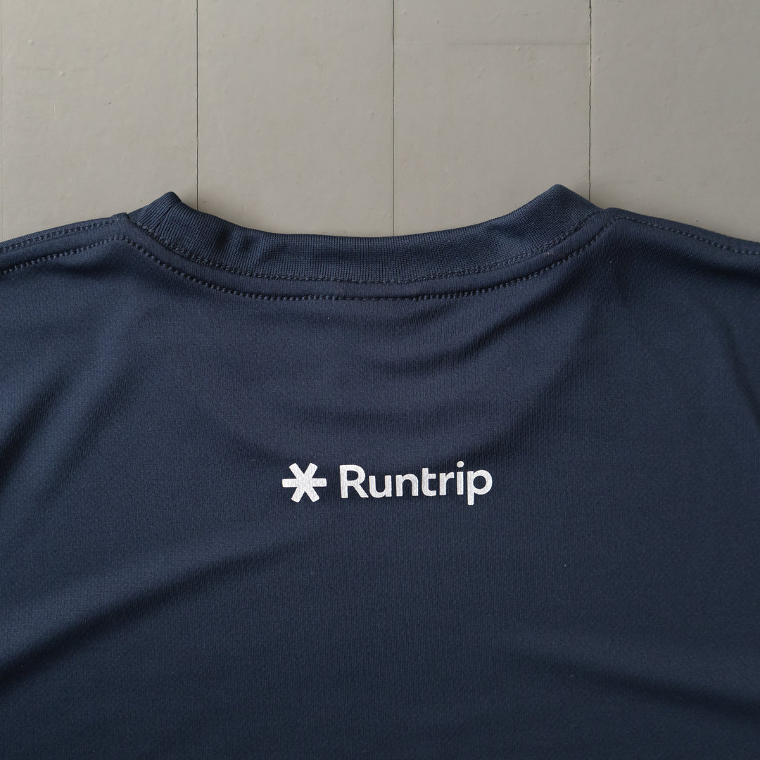 Run & Beer DRY Long-Sleeve  Tee（Navy）