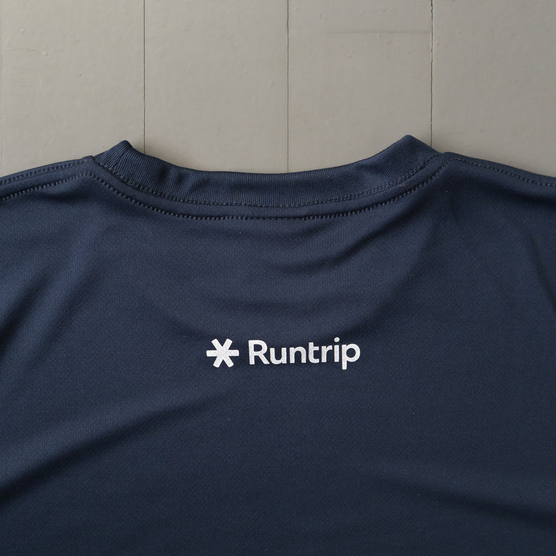 Run & Beer DRY Long-Sleeve  Tee（Navy）