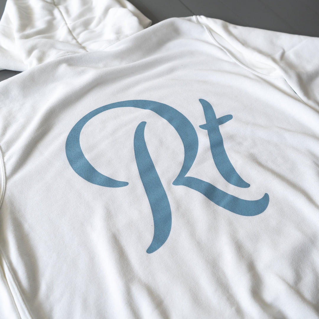 Rt Back Big Logo Hoodie (White)
