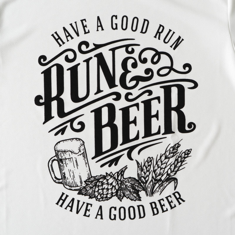 Run &amp; Beer DRY Tee (White)