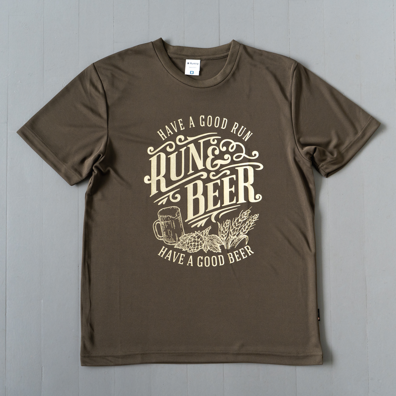 Run &amp; Beer DRY Tee (Khaki)