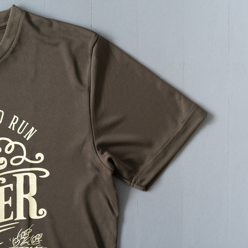 Run &amp; Beer DRY Tee (Khaki)