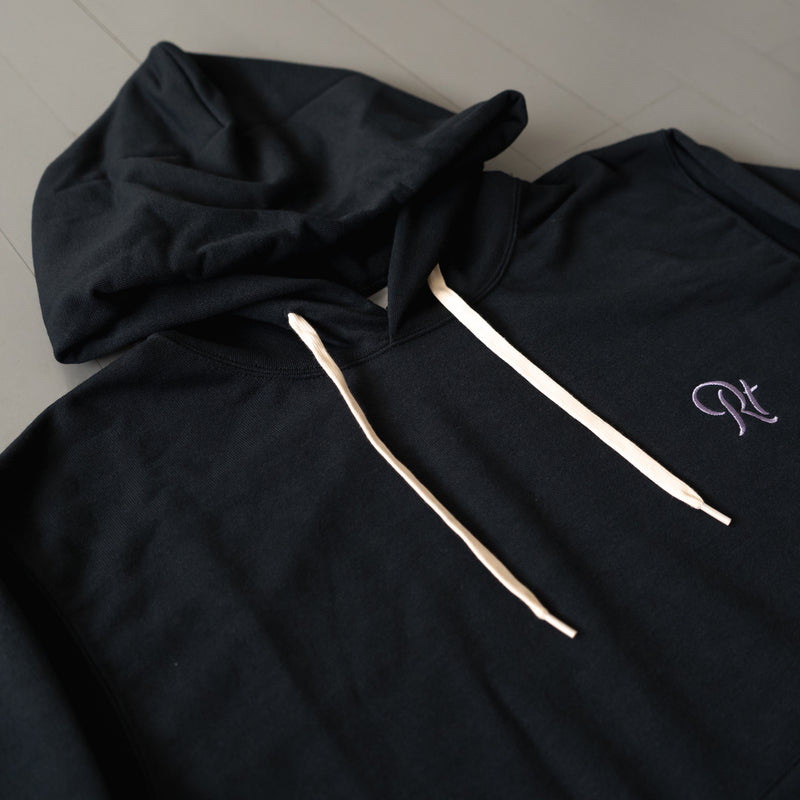 Rt Back Big Logo Hoodie (Black)