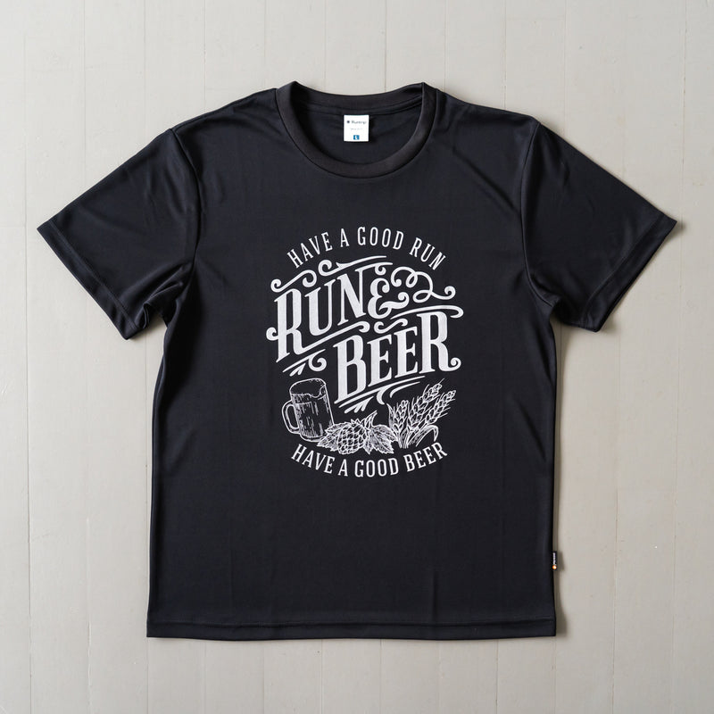 Run & Beer DRY Tee（Black）