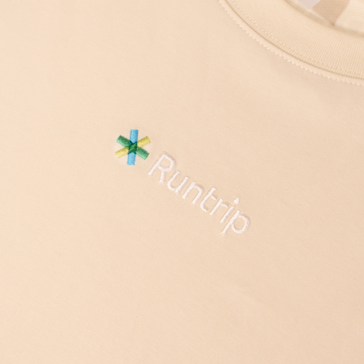 Runtrip 刺繍ロゴ ドライクールタッチ Tシャツ