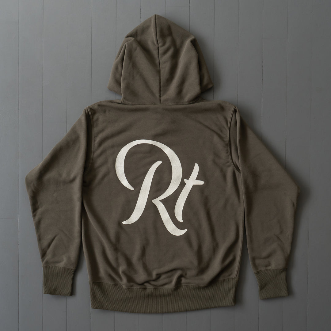 Rt Back Big Logo Hoodie (Khaki)