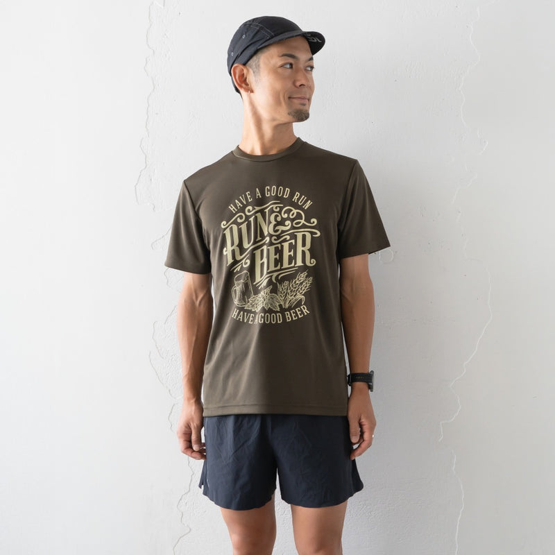 Run & Beer DRY Tee（Khaki）